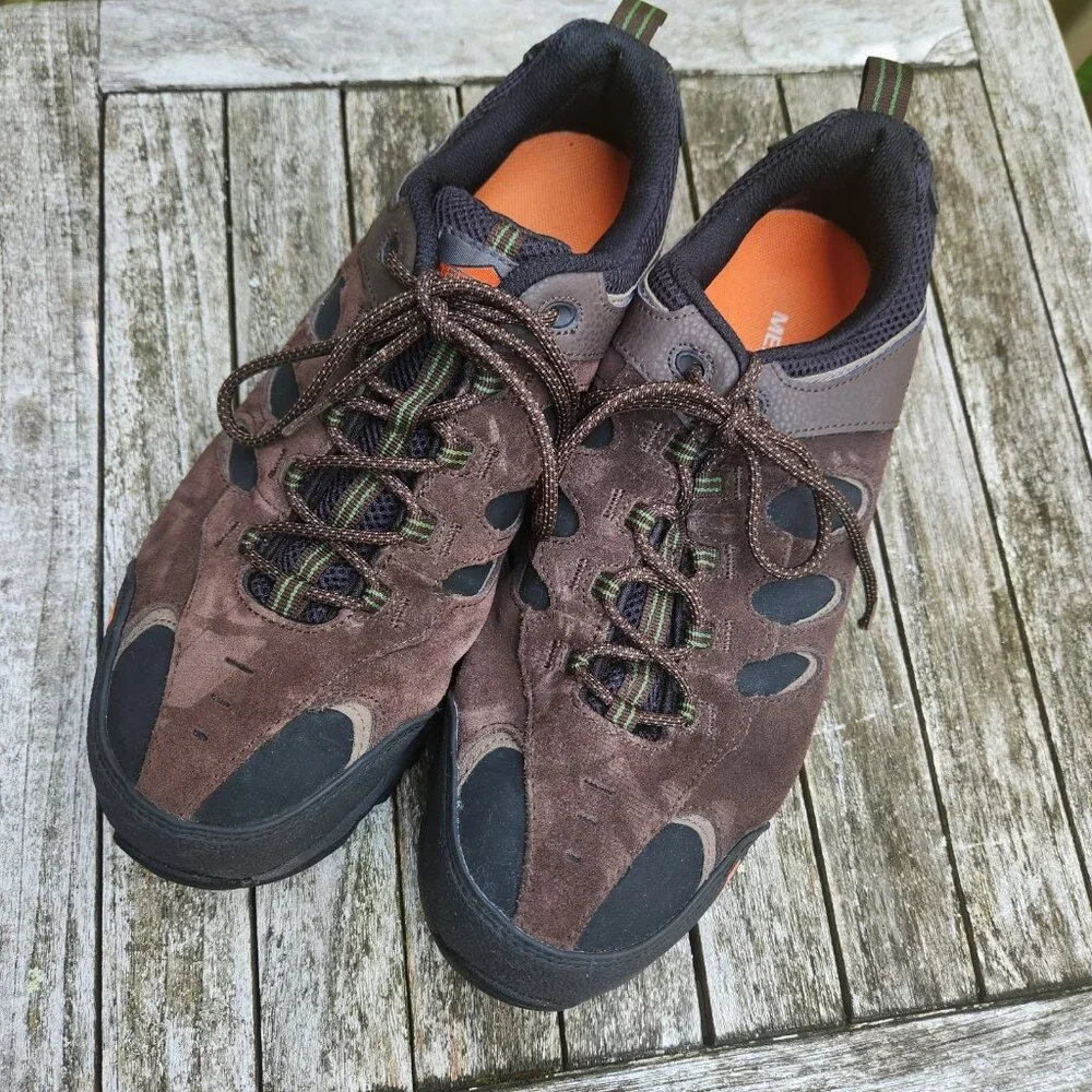Merrell Ridgepass Bolt Low Work Boots Waterproof Brown Mens 10.5 J15819 F2413-11